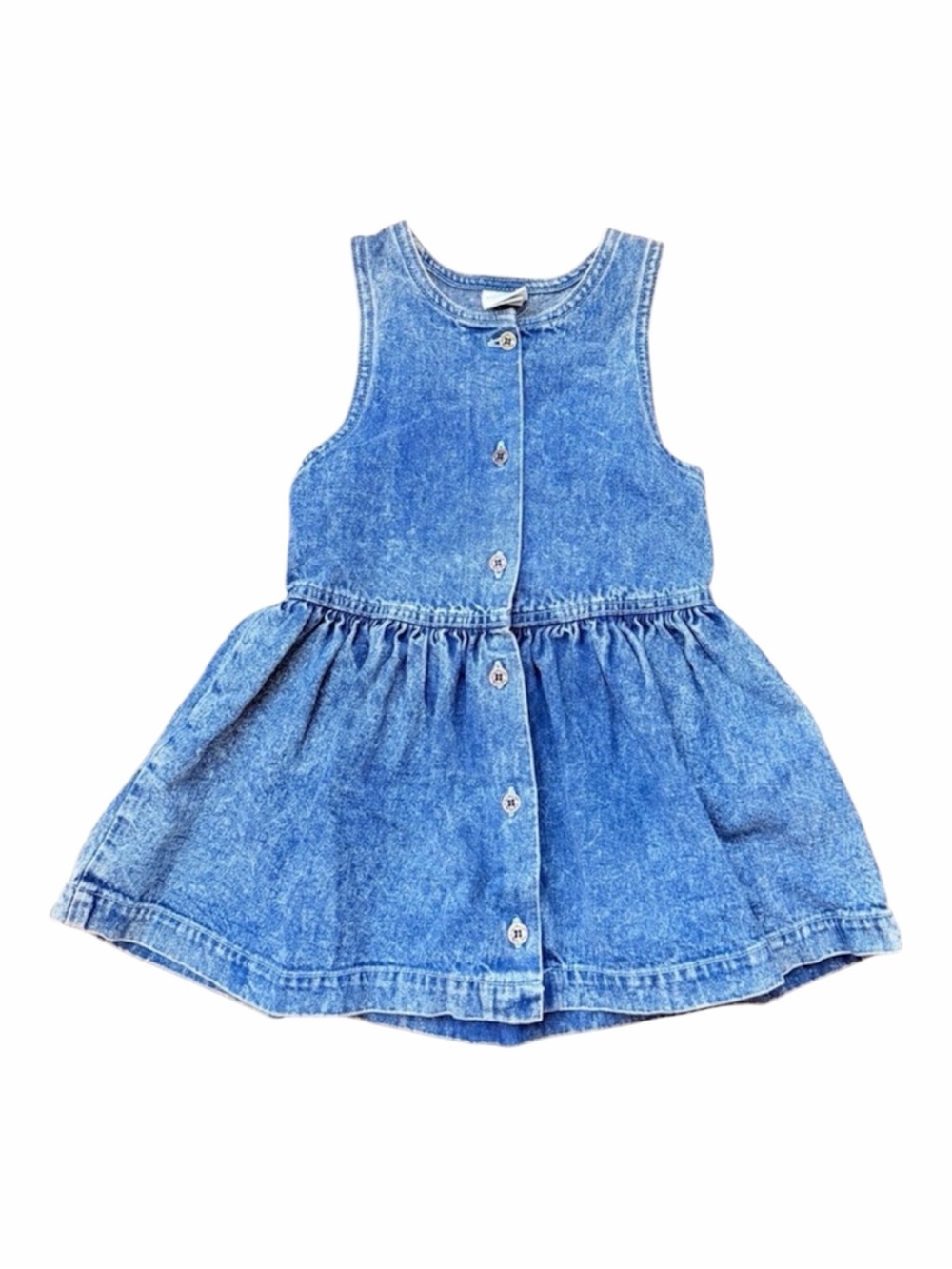 OshKosh Sleeveless Button-Front Denim Dress - Size 4T